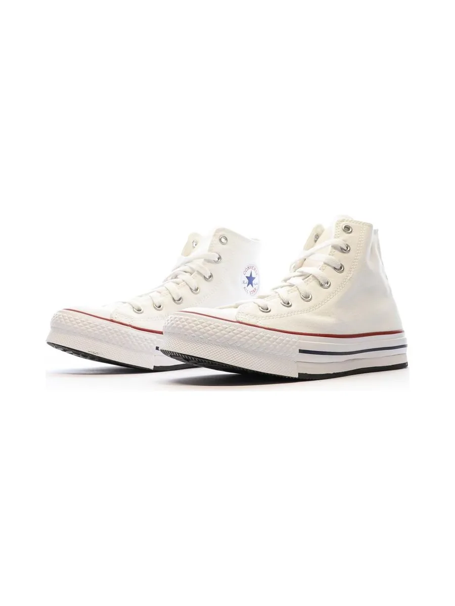 Baskets Blanches à Plateforme Femme Converse All Star High 7