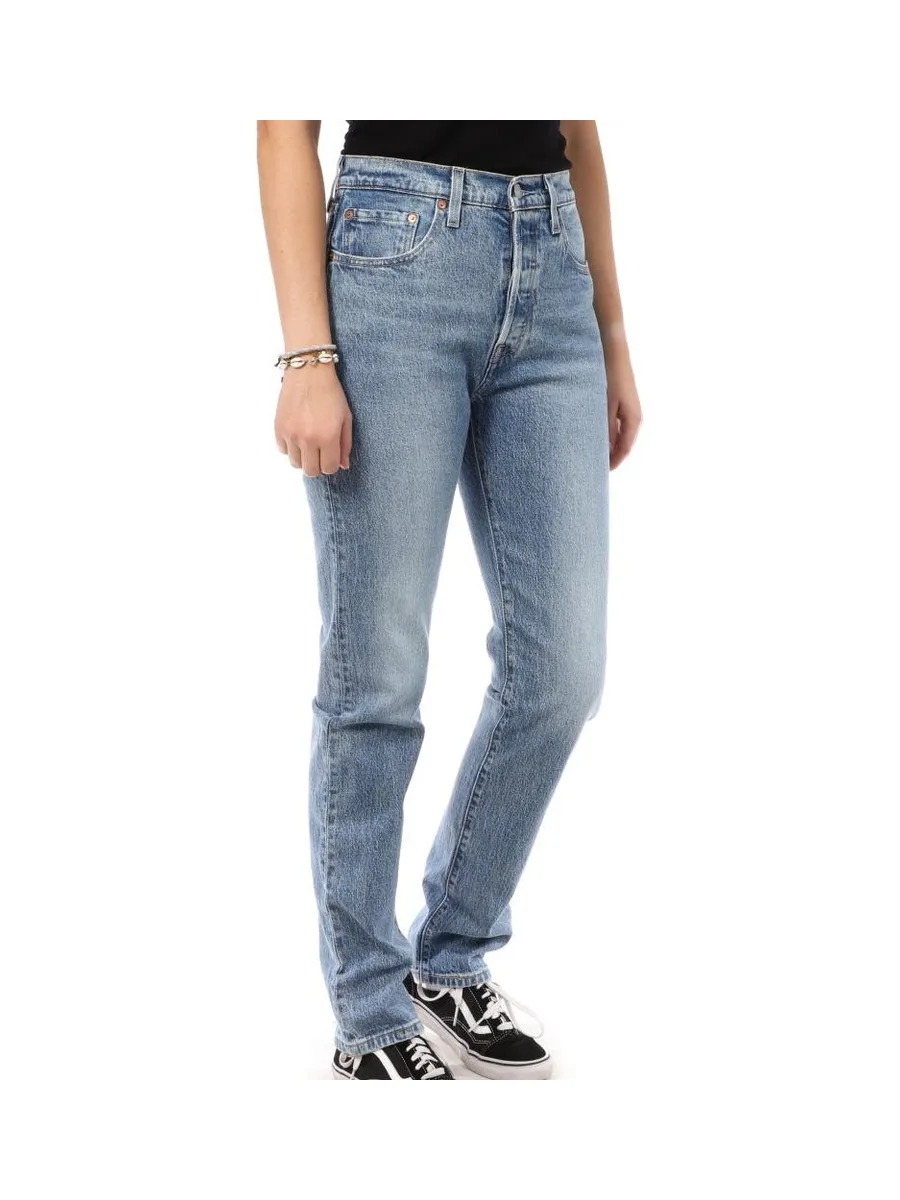 Jean Bleu foncé Femme Levi's 501 2