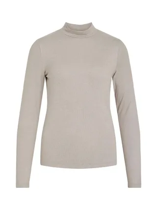 T-Shirt Manches Longues Beige Femme Vila Soline 1