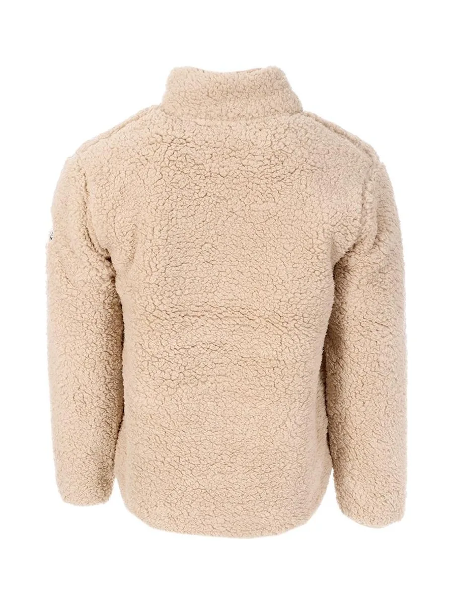 Veste Sherpa Beige Homme Paname Brothers Full Zip 3