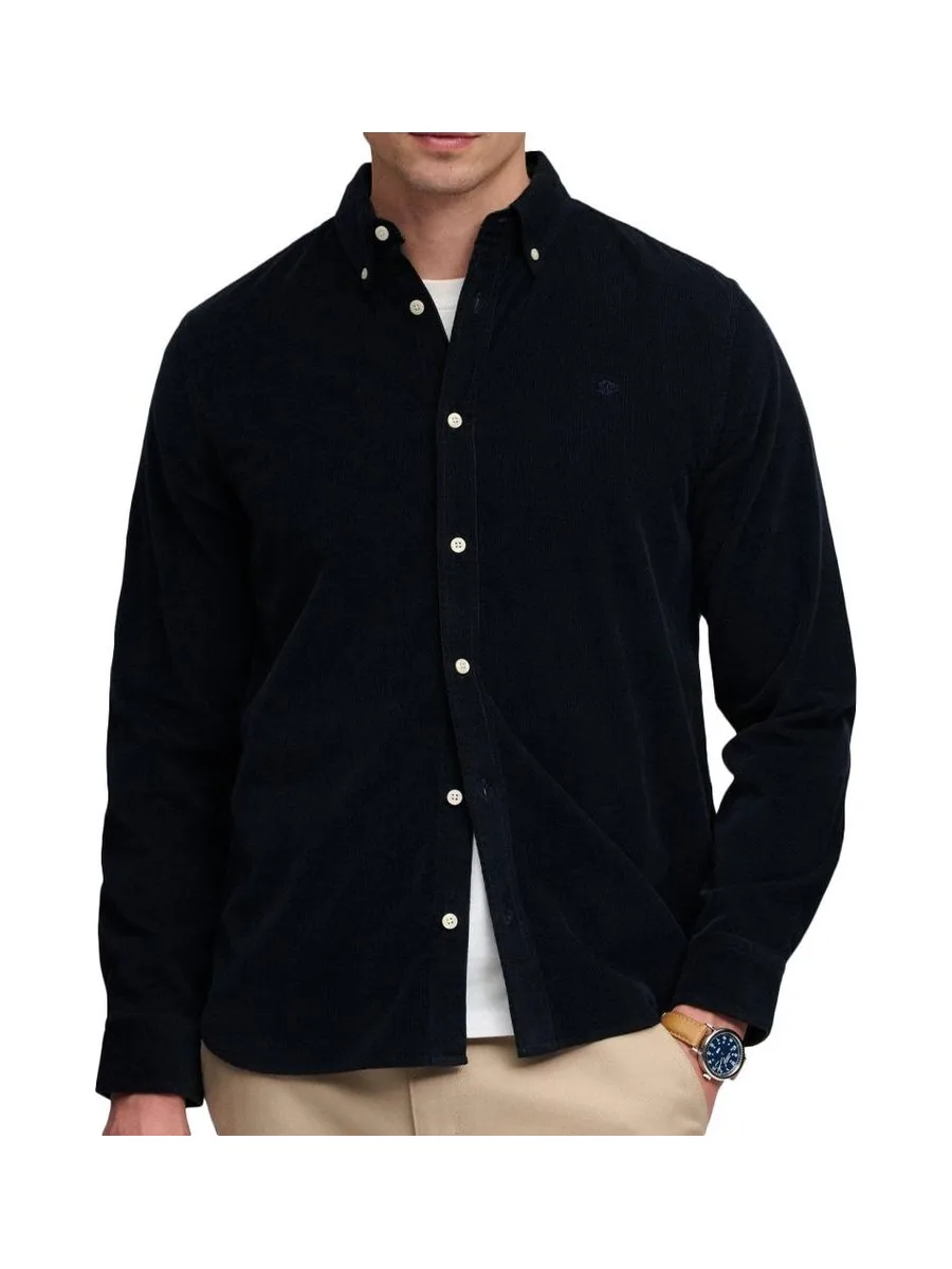 Chemise en velours côtelé homme bleu marine Superdry Classic Needle 2
