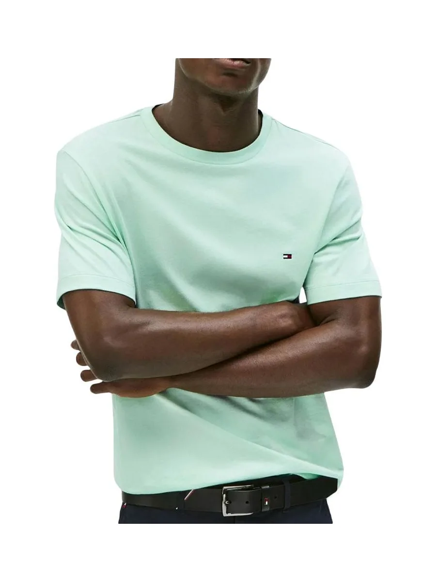 T-Shirt Vert Homme Tommy Hilfiger Ess Seasonal 2