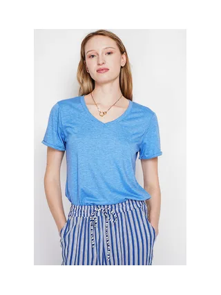 T-shirt col V à manches courtes 4