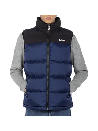 Doudoune sans manche Bleu Homme Schott UTAHV 1