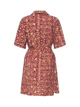Robe Terracotta/Écru Femme JDY Life 2/4 2
