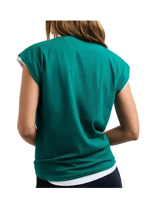 T-Shirt Vert Femme Pepe jeans Blooma 2