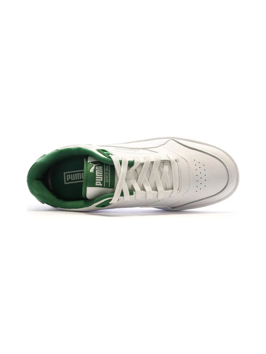 Baskets Blanches/Vertes Homme Puma Doublecourt03 5