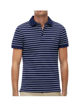 Polo Marine/Blanche Homme Tommy Hilfiger 1985 1