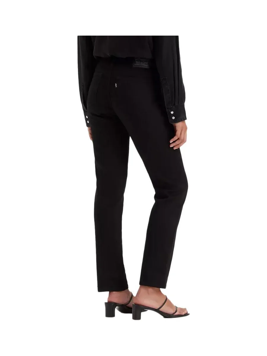 Jean 712 Slim Noir Femme Levi's Welt Pocket 2