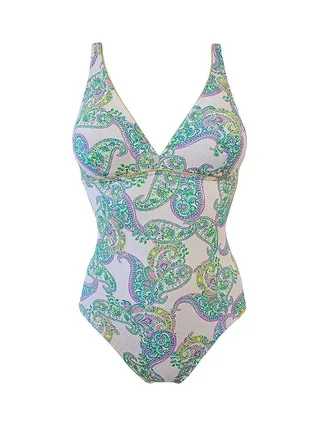 Maillot de bain Vert/Blanc/Rose Femme Grain de Sable Naka 1