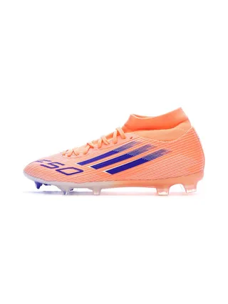 Chaussures de Foot Orange Adidas F50 League Mid FG/MG 1