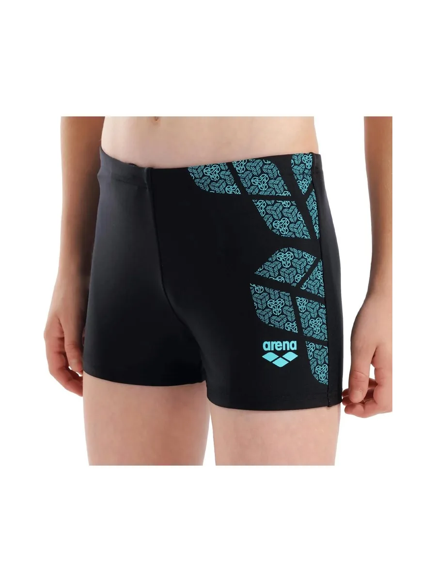 Maillot de bain Noir/Turquoise Garçon Arena Graphic 2