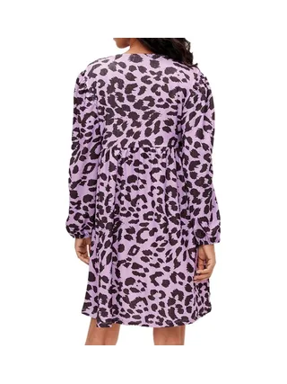 Robe D'allaitement Noire/Violette Femme Mamalicious Tess 2