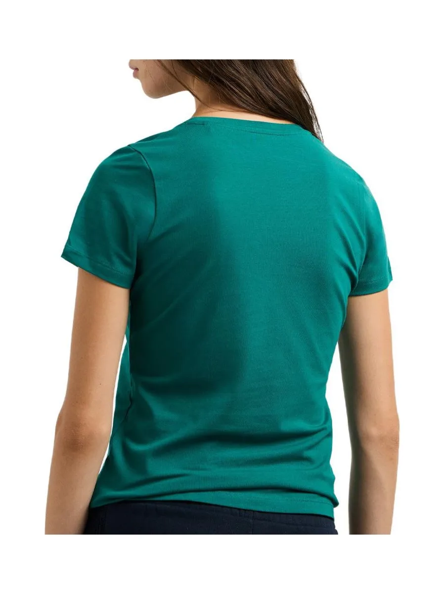 T-Shirt Vert Femme Pepe jeans Virginia 3