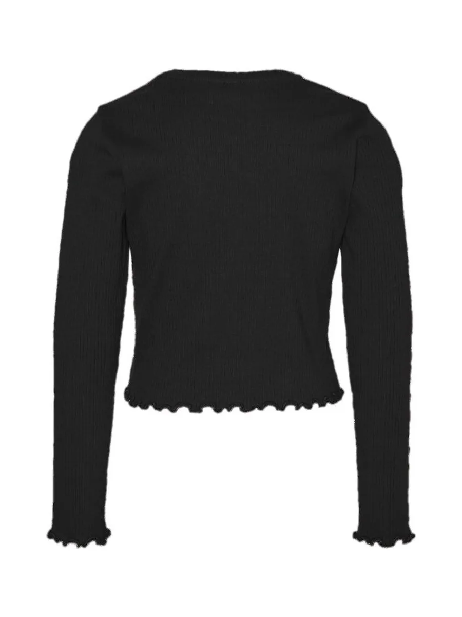 T-Shirt Manches Longues Noir Fille Vero Moda Lavender 2