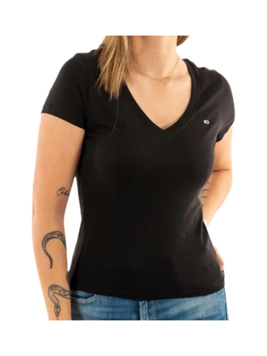 T-shirt Noir Femme Tommy Hilfiger Aruba 2
