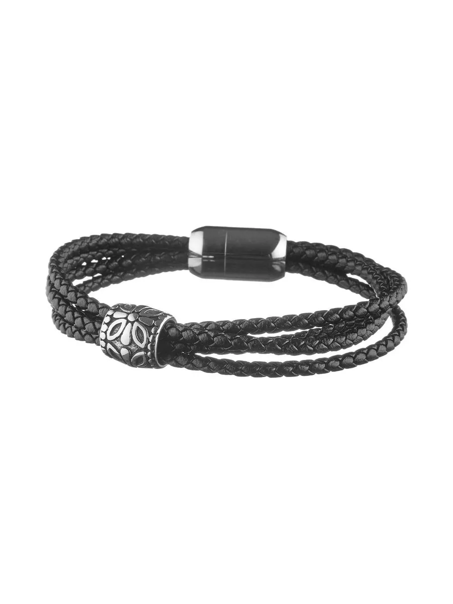 Bracelet Noir Geographical Norway Tresses Motif 1
