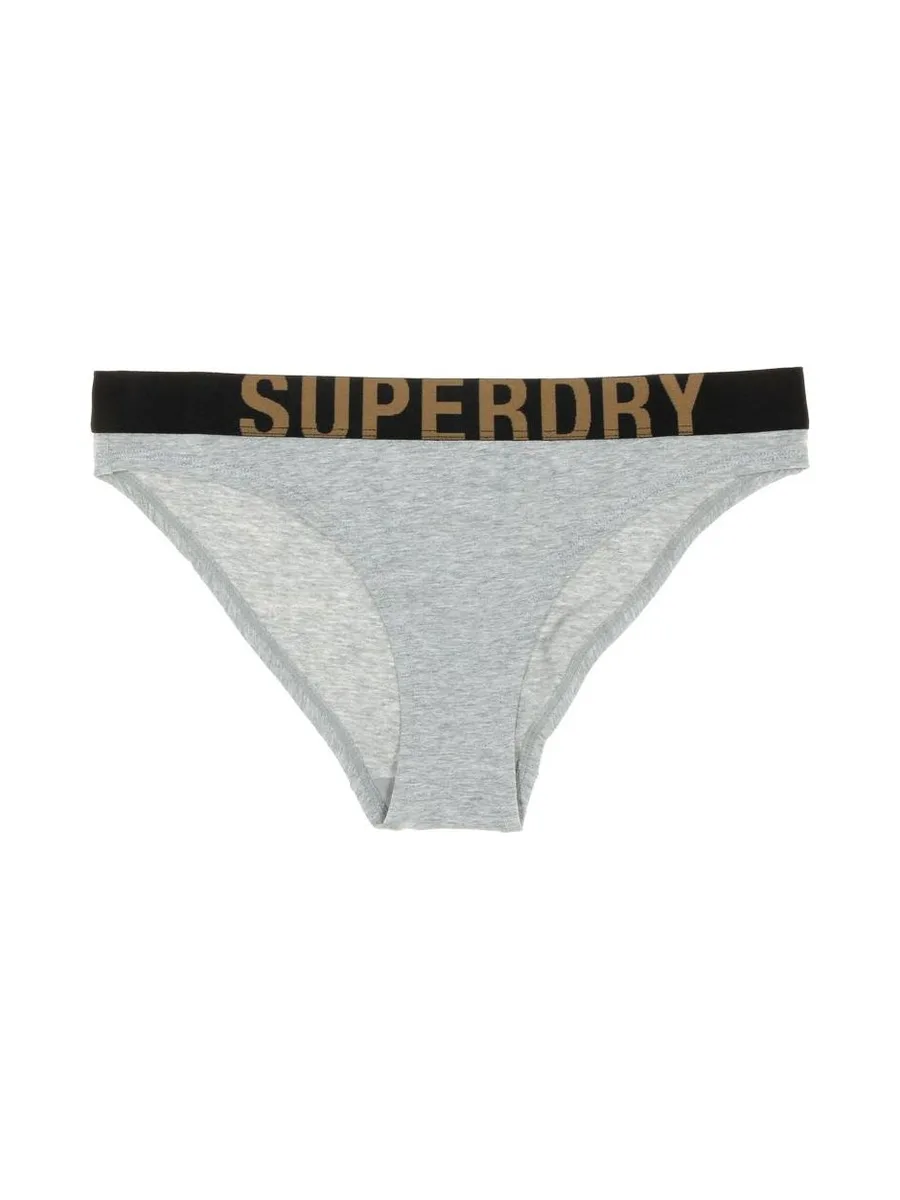 Culotte Grise Femme Superdry Logo Brief 2