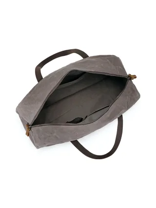 BOB - Sac de voyage en cuir véritable et toile enduite - Bleu 22