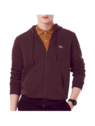 Sweat Zippé Bordeaux Homme Lacoste Zipped 1