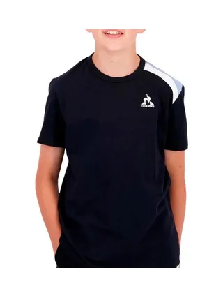 T-Shirt Noir Garçon Le Coq Sportif Graphique 1