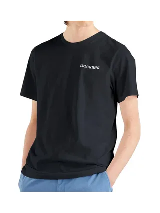 T-shirt Noir Homme Dockers Graphic 1