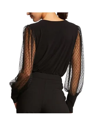 T-Shirt Manches Longues Noir Femme Morgan TAGADA 2