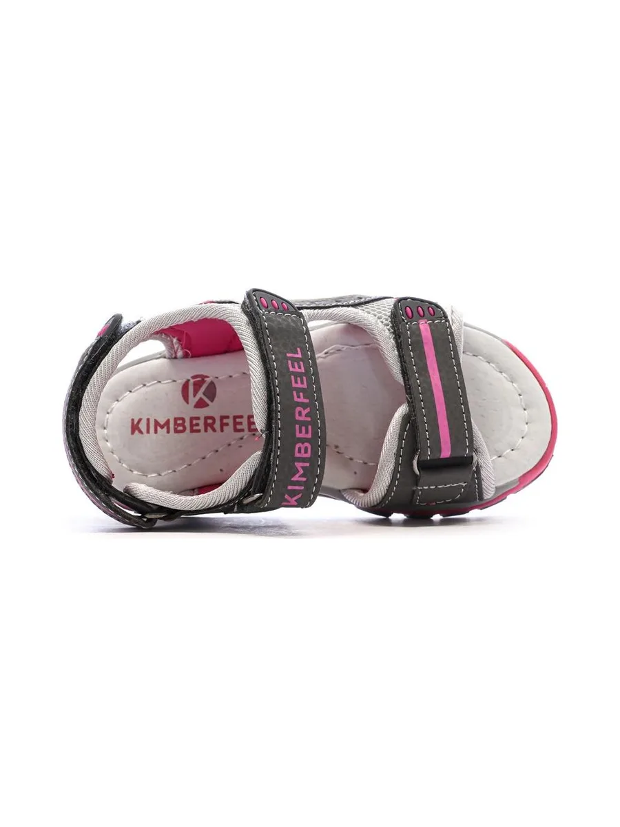 Sandales Grises/Rouges Bébé Kimberfeel Missi 5