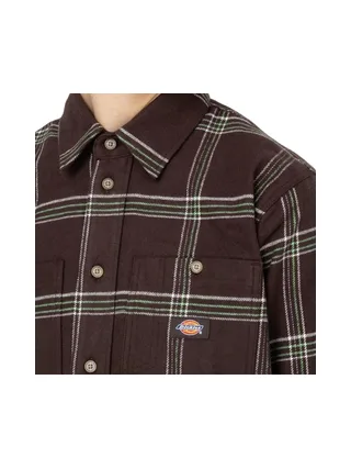 Chemise Marron/Vert Homme Dickies Warrenton 3