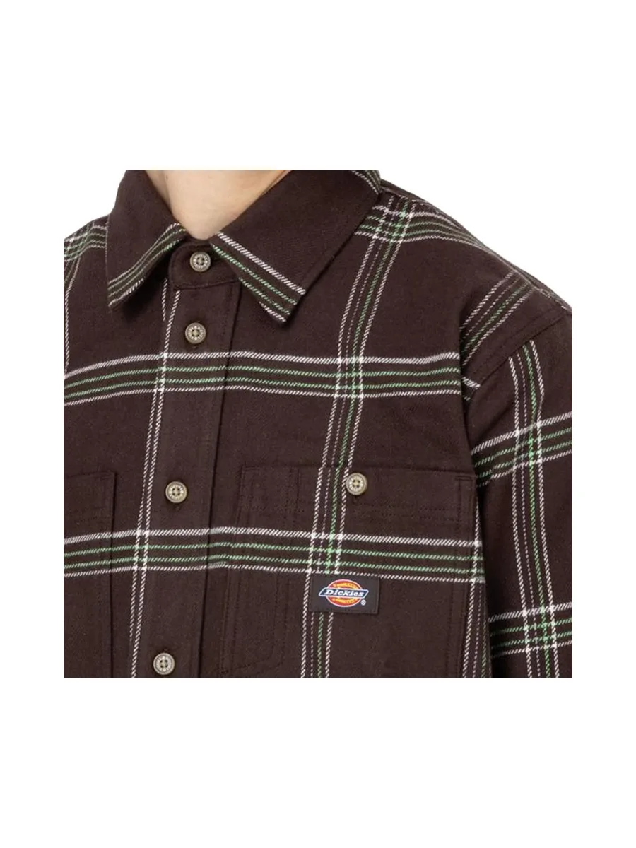 Chemise Marron/Vert Homme Dickies Warrenton 4