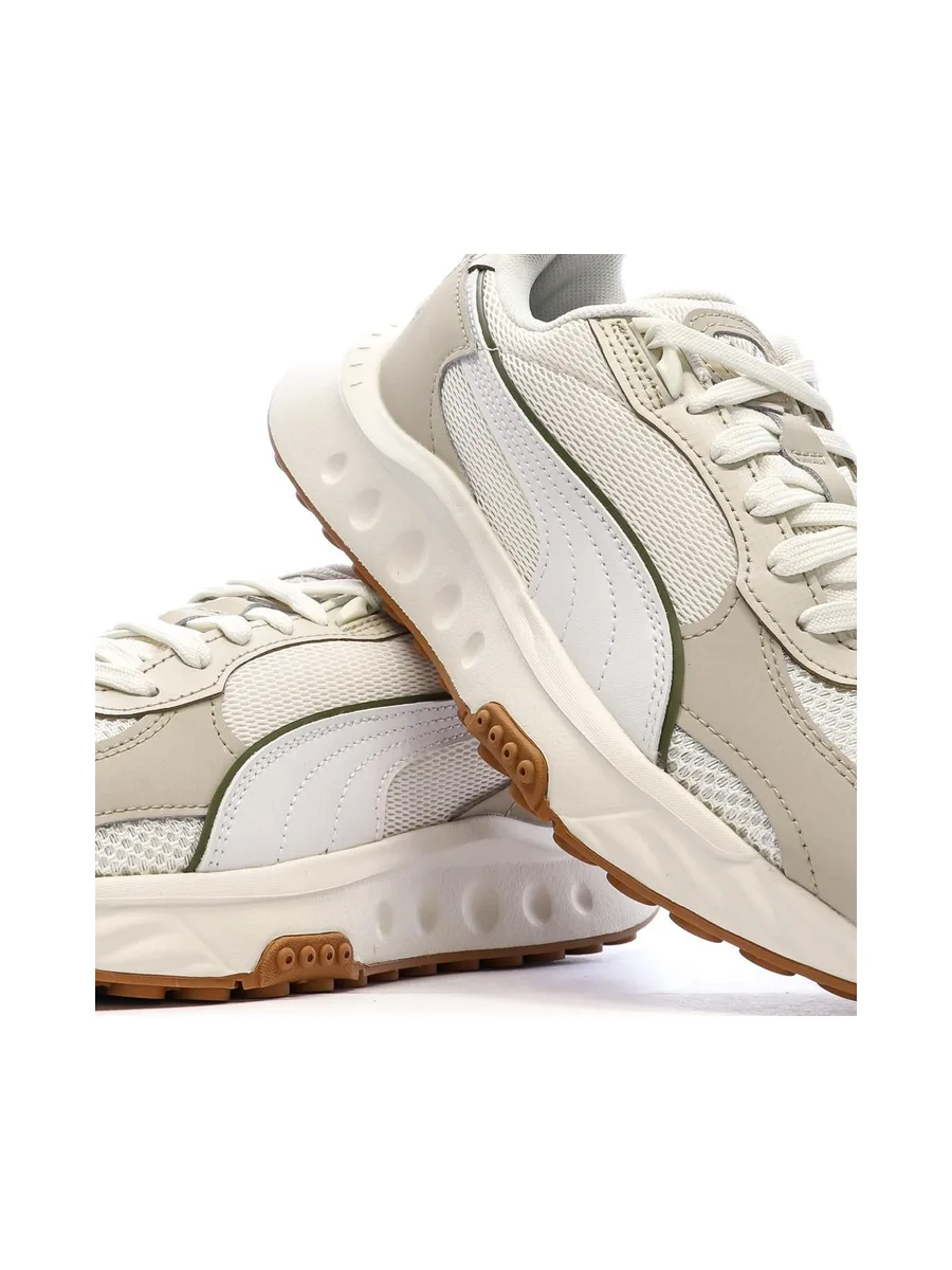 Baskets Beige/Blanc Femme Puma Wild Rider Futurism 7