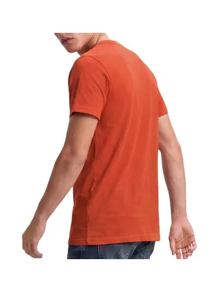T-shirt Orange Homme Superdry Essential Serif 2
