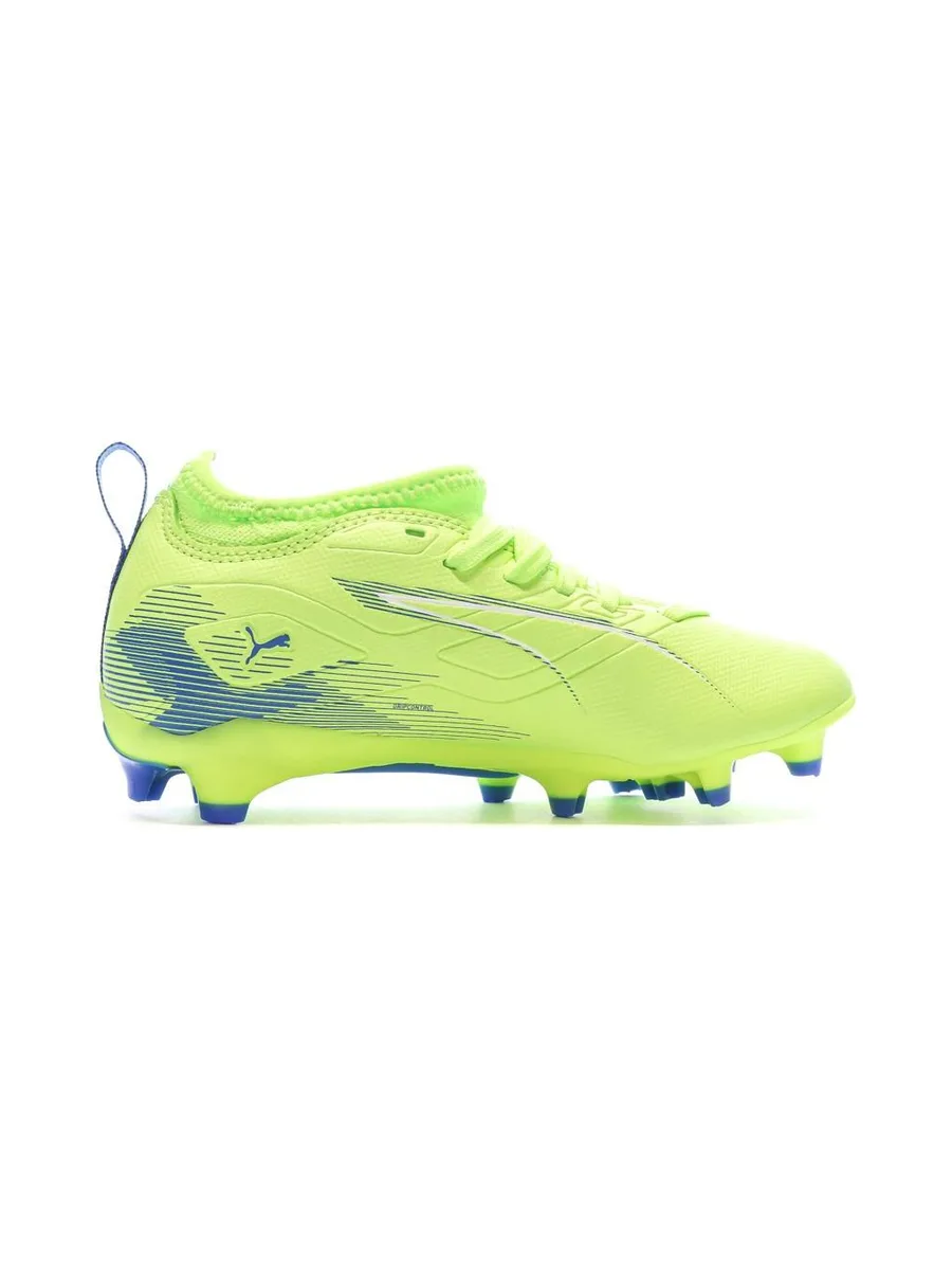Chaussures de Foot Jaune Fluo Junior Puma Ultra 5 Match FG/AG 3
