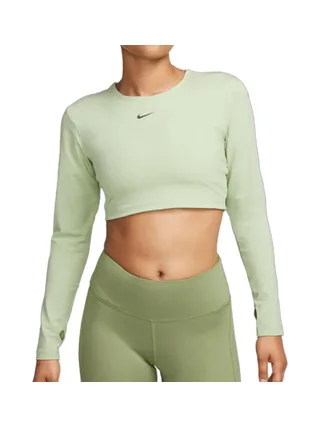 T-Shirt Vert Femme Nike Crop 1