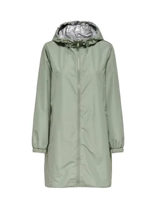 Coupe vent à capuche réversible Vert/Argent Femme Only Fry 2
