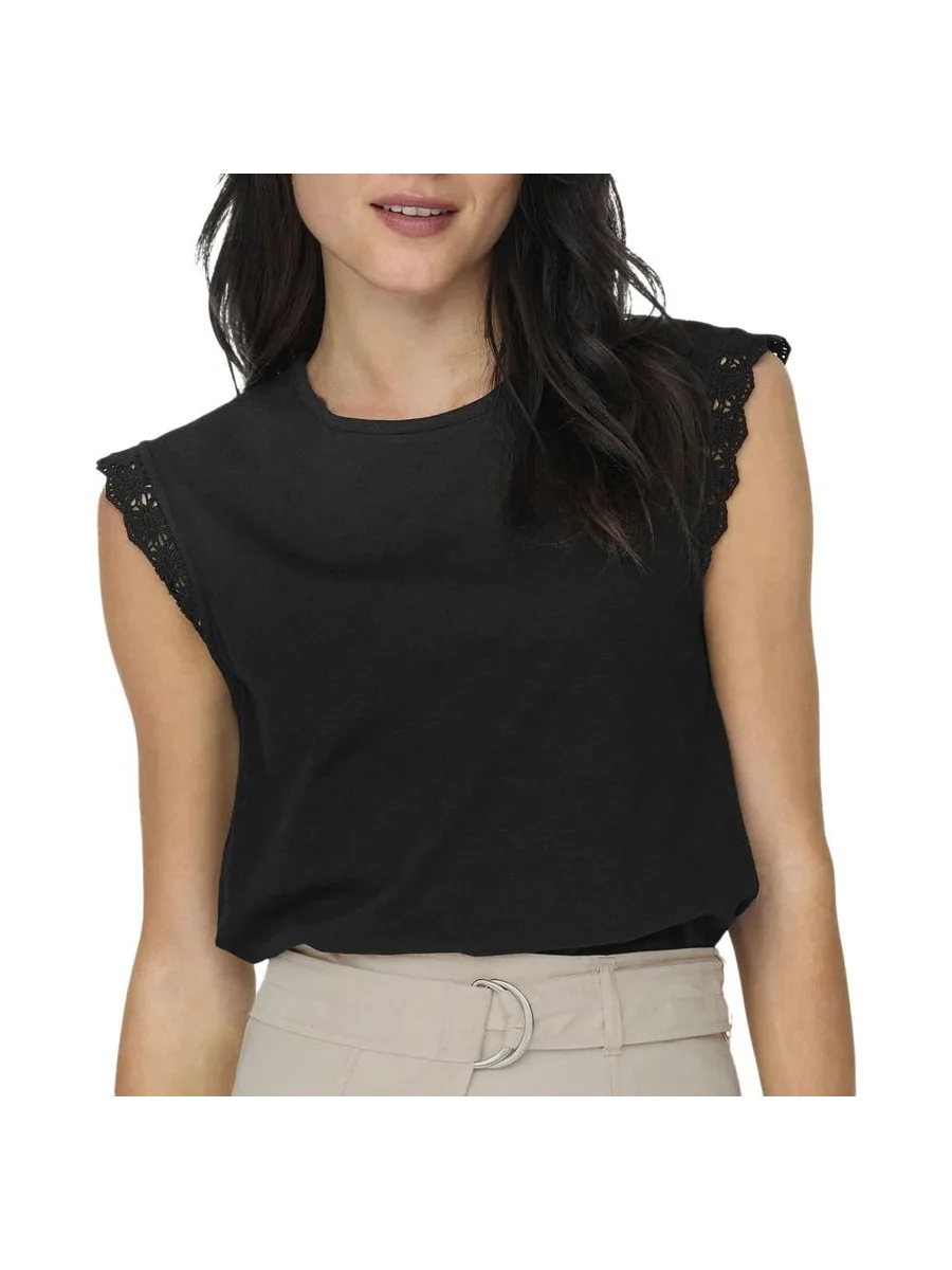 T-Shirt Noir Femme JDY Salva 1