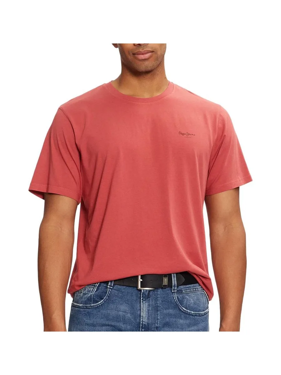 T-shirt Rouge Vif Homme Pepe Jeans Jacko 2