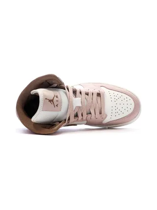 Air Jordan 1 Mid Rose Femme Nike 4
