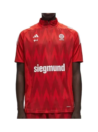 Bayern Munich Maillot Rouge Homme Adidas Shooter Basketball 1