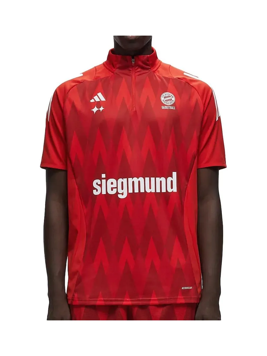Bayern Munich Maillot Rouge Homme Adidas Shooter Basketball 1