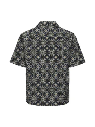 Chemise Marine/Marron Homme Only & Sons Onscaiden Fit 2