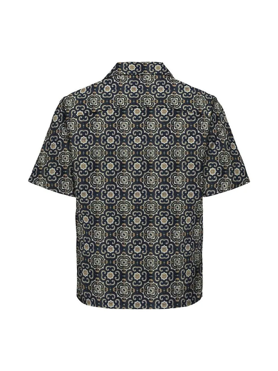 Chemise Marine/Marron Homme Only & Sons Onscaiden Fit 3