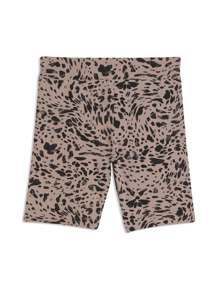 Short Beige/noir/Rose Fille Puma Ess Graphic Animal 3