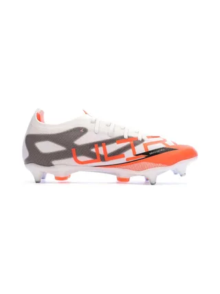 Chaussures de football Blanches/Oranges Homme Puma Ultra 5 Matchs 2