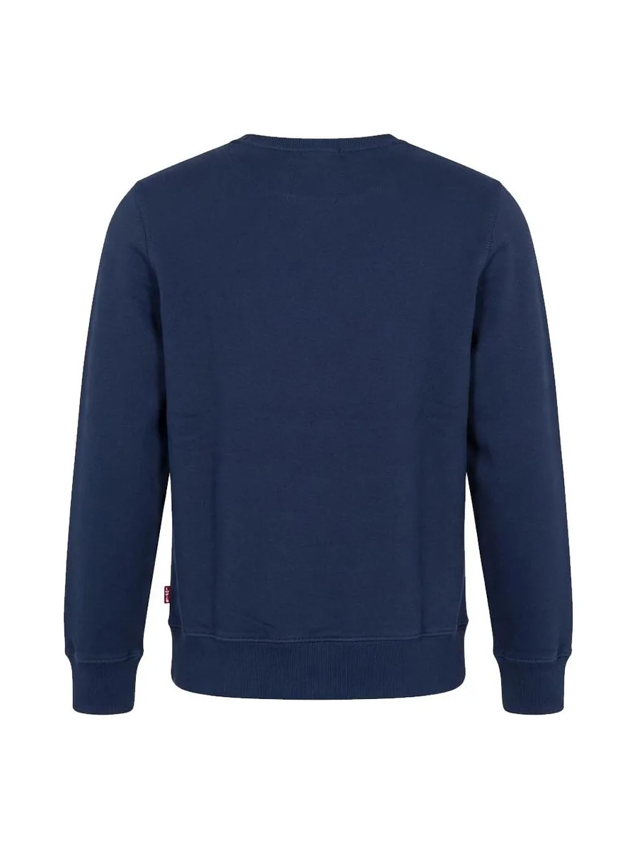 Sweat Marine/Rouge Garçon Levi's Droit Batwing 1 3
