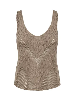 Top Crochet Marron Femme Jdy 15226348 1