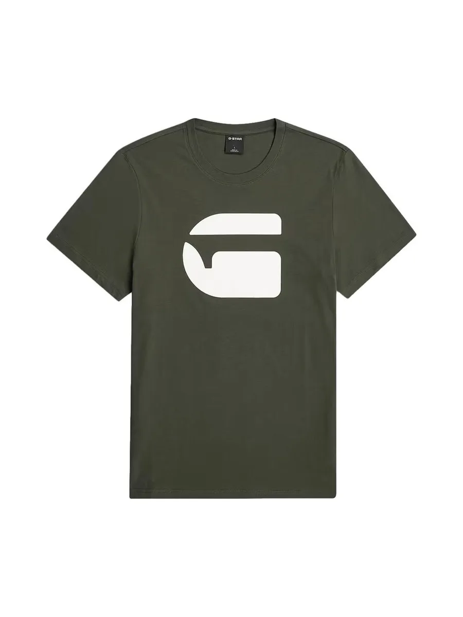 T-Shirt Kaki Homme G-Star RAW Logo 3