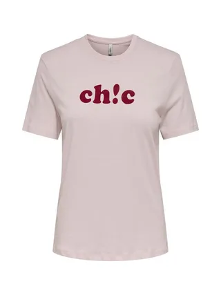 T-Shirt Rose Femme Only Lola 1