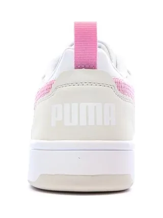 Baskets Ecru/Rose Fille Puma Rebound V6 Lo Cord 3