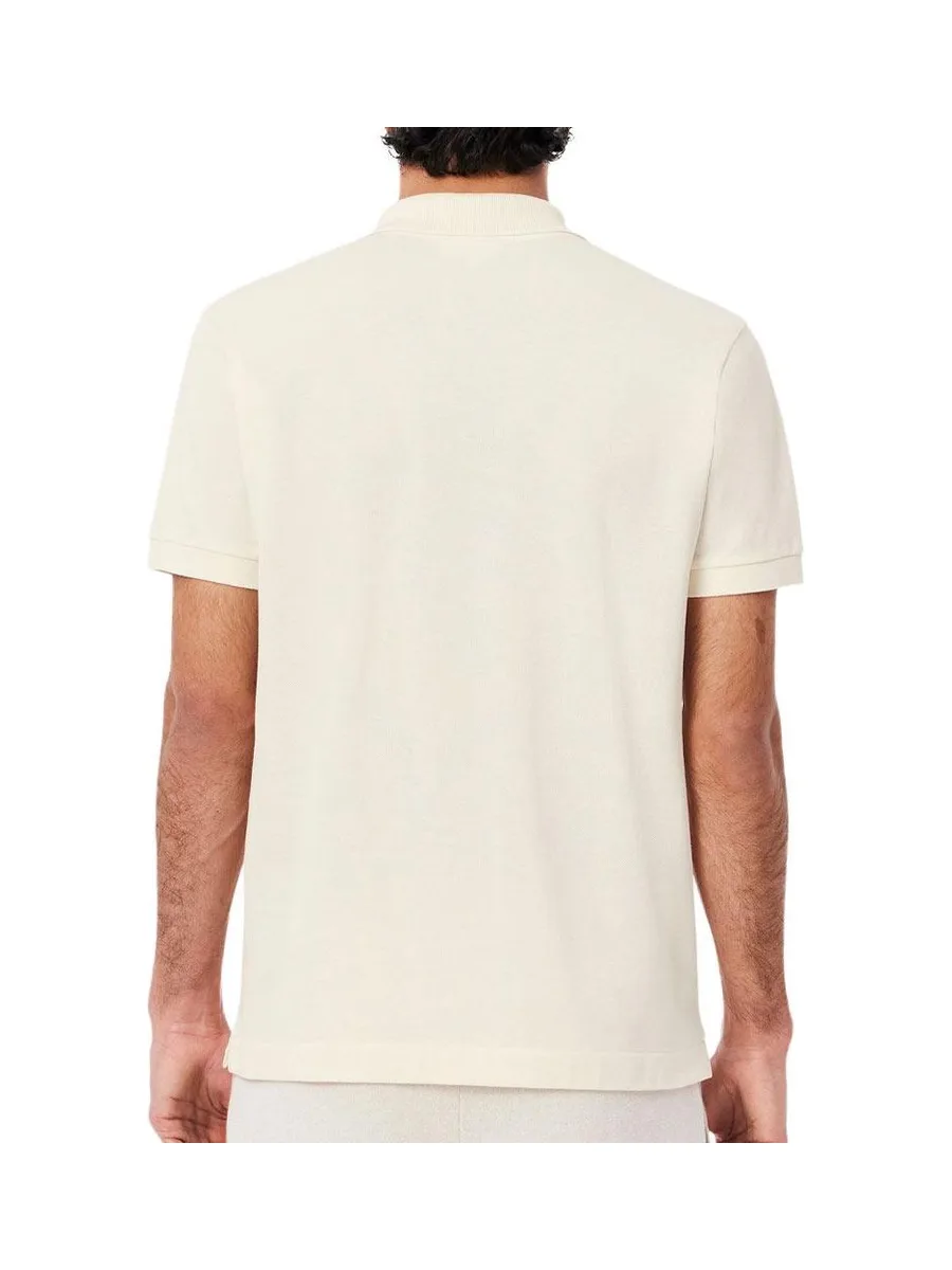 Polo Écru Homme Lacoste Slim Fit Petit 2